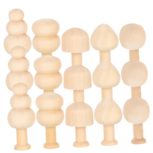 Angoily 1 Satz Hölzerne Kleine Pilzanhänger Kreativ Wald Weihnachten Dekorationen Ornament Dekorativ Mini Weihnachtsschmuck Selber Machen Kleiner Weihnachtsschmuck Winzig Grün 15 Stück von Angoily