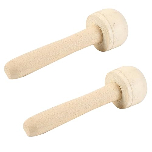 Angoily 1 Satz Holz Mushroom Roller Für Drucktechnik Kunsthandwerk Malutensilien Für Druckpapier Und Einfache Anwendung 2 Stück von Angoily