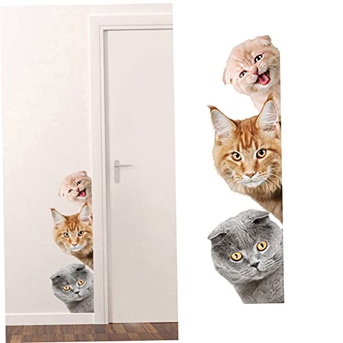 Angoily 1 Satz Katzenmuster Wandaufkleber Und Abnehmbar Dekorative Malerei Für Schlafzimmer Und Wohnzimmer Für Glatte Wände Und Fliesen 2 Stück Angoily 1 Satz Katzenmuster Wandaufkleber Und Abnehmbar Dekorative Malerei Für Schlafzimmer Und Wohnzimmer Für Glatte Wände Und Fliesen 2 Stück von Angoily