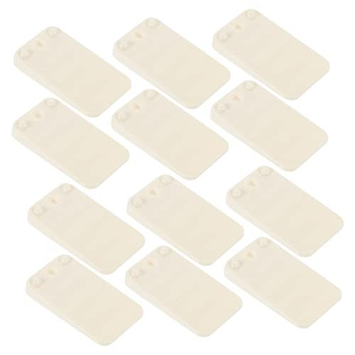Angoily 1 Satz Plastikmatte Fenster Tisch Hartholz Rand Dach Fußmatte Erdungsmatte rutschfeste Unterlage Multifunktionale Ausgleichsplatte Heimwerker DIY Nivellierer Plastik Pp Weiß 30st von Angoily