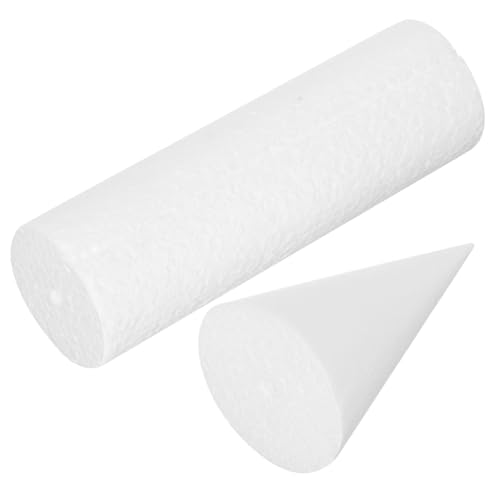Angoily 1 Satz Schaumkuchen-Modell Sockel Attrappen Hochzeit Bausatz Simuliertes Kuchenmodell Kuchen DIY Form Kuchenschaum-Modell Gefälschten Kuchen Üben Dekoratives Kuchenmodell Weiß von Angoily