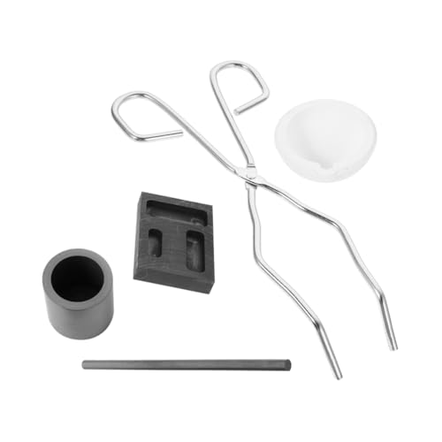 Angoily 1 Satz Schmuck-Werkzeug-Set Schmelzen Tiegel Werkzeug Casting-Kit Schmelztiegel-Kit Goldraffinerie-Kit Gießen von Metallformen Metallgussform Metallschmelzguss-Set Graphit von Angoily