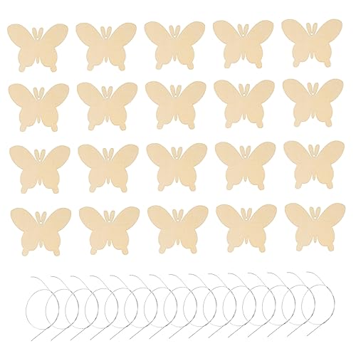 Angoily 1 Satz Unvollendete Holzschmetterlinge Zum Basteln Holzplatten Für Diy Handwerk Malerei Und Dekoration Geeignet Für Feste Und Kreative Projekte 50 Stück von Angoily