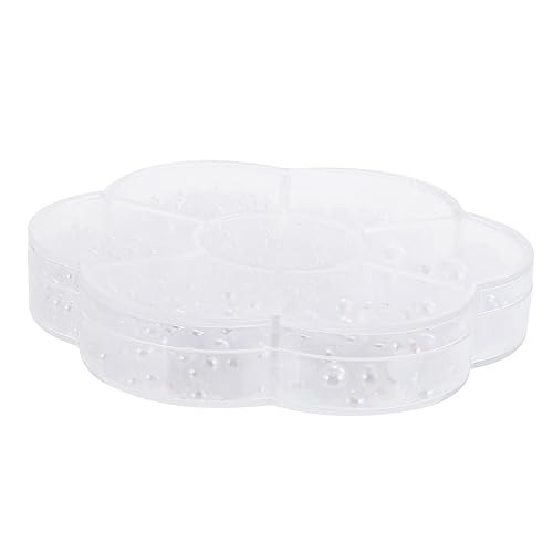 Angoily 1 Schachtel Halbrunde Bastelperlen Dekorative Kunstperlen für Diy Sicher und Geruchlos Langlebiges Material für Schmuck Nagelkunst und Kreative Bastelprojekte von Angoily