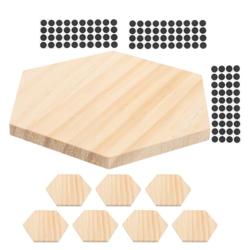 Angoily 1 Set Blanke Holzuntersetzer Unfertige Sechseckige Holzuntersetzer Mit Pads – Holzmatte Für DIY Projekte Kaffee/Esstische Angoily 1 Set Blanke Holzuntersetzer Unfertige Sechseckige Holzuntersetzer Mit Pads – Holzmatte Für DIY Projekte Kaffee/Esstische von Angoily