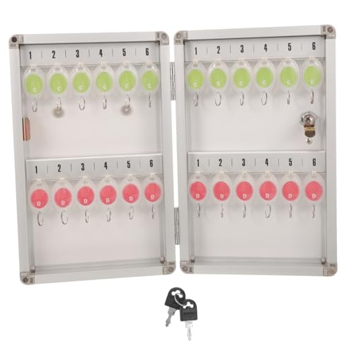 Angoily 1 Set Schlüssel Box Abschließbar Montiert Innen Schrank Wand Lockbox Key Lock Boxen Silber Kunststoff Angoily 1 Set Schlüssel Box Abschließbar Montiert Innen Schrank Wand Lockbox Key Lock Boxen Silber Kunststoff von Angoily