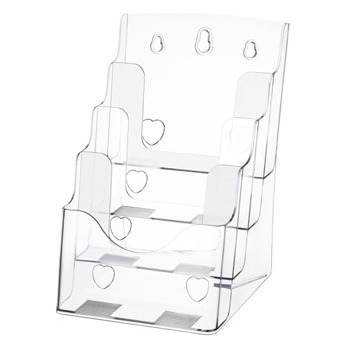 Angoily 1 Stück Daten-Rack-Box Schreibtisch Slot Display des Magazinhalters Modern Desktop -Stand Flyer Dokumenten-Organizer Mit 4 Fächern Displayhalter Datei Transparent Plastik Angoily 1 Stück Daten-Rack-Box Schreibtisch Slot Display des Magazinhalters Modern Desktop -Stand Flyer Dokumenten-Organizer Mit 4 Fächern Displayhalter Datei Transparent Plastik von Angoily