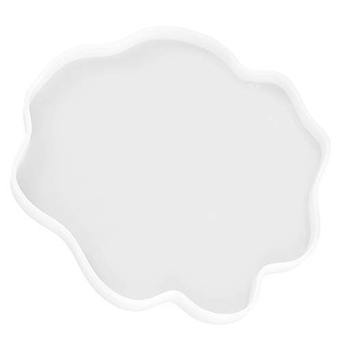 Angoily 1 Stück Diy Kristall Epoxidharz Silikonform Unregelmäßige Untersetzer Gießform für Tischdekoration Langlebig und Hautfreundlich für Bastelprojekte von Angoily