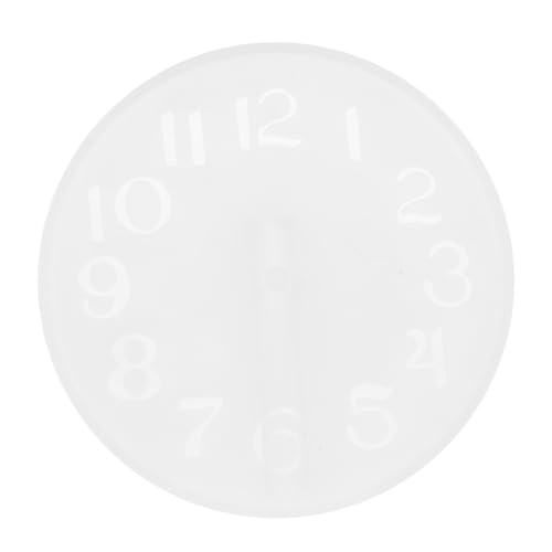 Angoily Epoxidharz Selbstgemacht Silikonform Wanduhr Flexible und Wiederverwendbare Gießform für Kreative Bastelprojekte für Uhrenziffern 1 Stück von Angoily