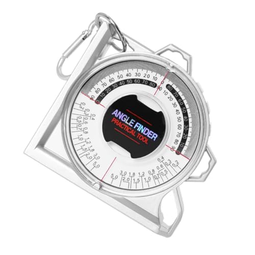 Angoily 1stück Multi-funktionales Magnet Winkelmessgerät Mit Wasserwaage Neigungsmesser Für Präzise Messungen Der Bauindustrie Und Innendekoration Für Steigungen Und Gefälle von Angoily