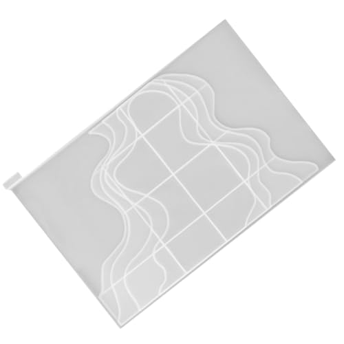 Angoily 1 Stück Palettenform unregelmäßige Schalenform Epoxidform zum Gießen von Tabletts Handwerk für Herstellung DIY manuelle Form Silikonform schicke DIY-Form DIY liefert Kieselgel Weiß von Angoily
