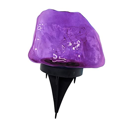 Angoily 1stück Stone Design Solar Gartenlicht Wasserdichtes Plug Bodenlicht Für Außenbereich Für Rasen Garten Und Landschaftsbeleuchtung von Angoily
