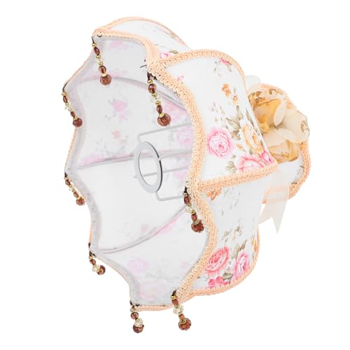 Angoily 1 Stück Retro Stil Lampenschirm für Tisch und Stehlampe Eleganter Stoff Lampenschirm mit Fransenbesetztem Design für Wohnzimmer und Schlafzimmer Einfache Installation Hochwertige von Angoily