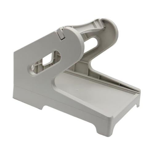 Angoily 1 Stück Rolle Thermische Halterung Desktop -Stand Desktop-etikettendrucker Etikettenhalter Mit Doppeltem Verwendungszweck Etikettenpapierhalter Aus Kunststoff Plastik Light Grey von Angoily