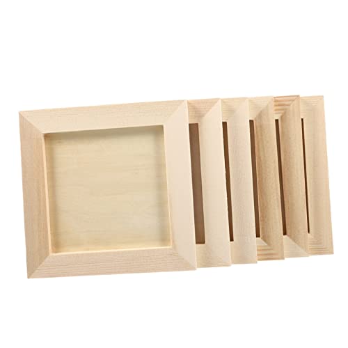 Angoily 10 Sätze Holzbilderrahmen Kreative Knetfarbe Foto Halter Für Langlebig Für DIY Bastelprojekte Und Kunstwerke 6 Stück * 10 von Angoily