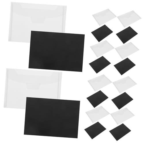 Angoily 10 Sätze Magnetische Aufbewahrungstaschen mit Transparentem Fenster für Stanzformen und Stempel Wiederverwendbare Datei-Organizer für Scrapbooking Kartengestaltung und DIY von Angoily