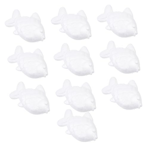Angoily 10stücke Weiß Embryo Schaum Goldfisch Figur DIY Basteln Junge Mädchen Spielzeug Accessoire Dekoration Zum Ausmalen Für Zuhause Und Tisch Angoily 10stücke Weiß Embryo Schaum Goldfisch Figur DIY Basteln Junge Mädchen Spielzeug Accessoire Dekoration Zum Ausmalen Für Zuhause Und Tisch von Angoily