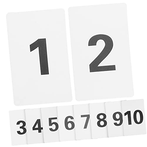 Angoily 10 Stück Digitale Karten Tischnummernkarten Zahlenkarten Für Den Schreibtisch Zahlenkarten Für Tischnummernkarten Für Zuhause Tischnummern 1–10 Kunststoff Zahlenkarten von Angoily