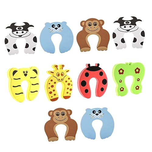 Angoily 10 Stück Einklemm Türstopper Cartoon Türhalter Eva Türkeil für Zuhause Hotel Vielfältige Muster für Türen und Schränke Angoily 10 Stück Einklemm Türstopper Cartoon Türhalter Eva Türkeil für Zuhause Hotel Vielfältige Muster für Türen und Schränke von Angoily