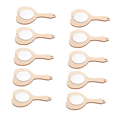 Angoily 10 Stück Kleiner Holzspiegel Mini Geformt Schminkspiegel Mit Licht Winzig DIY-Material Für Kleinen Spiegel Machen Handspiegel Bastelset Malen Schimmel Light Brown Hölzern Angoily 10 Stück Kleiner Holzspiegel Mini Geformt Schminkspiegel Mit Licht Winzig DIY-Material Für Kleinen Spiegel Machen Handspiegel Bastelset Malen Schimmel Light Brown Hölzern von Angoily