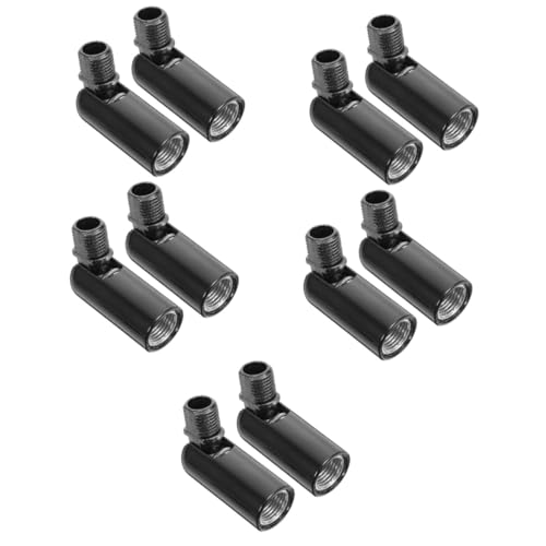 Angoily 10 Stück Lichtfassungs Adapter Langlebiger Schwenkbarer Deckenlampen Extender mit Innengewinde für Wand und Deckenleuchten Einfache Montage und Flexible Winkeleinstellung von Angoily