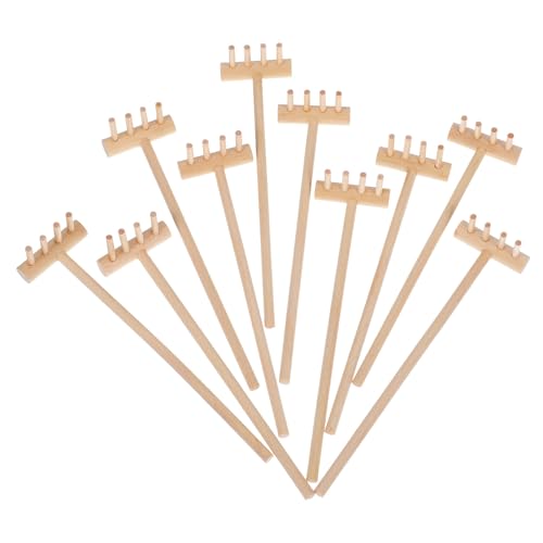 Angoily 10 Stück Miniatur-Tischplatte Rock Sand Zen Gartenzubehör, Mini-Zen-Gartenrechen Werkzeuge, Zen-Sand-Gartenrechen Set, kleine Rechen für Gartenbeete, Mini-Sand Stempelrechen für Zuhause Angoily 10 Stück Miniatur-Tischplatte Rock Sand Zen Gartenzubehör, Mini-Zen-Gartenrechen Werkzeuge, Zen-Sand-Gartenrechen Set, kleine Rechen für Gartenbeete, Mini-Sand Stempelrechen für Zuhause von Angoily