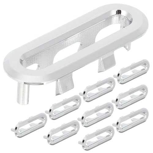 Angoily 10 Stück Ovaler Überlaufabdeckungen für Waschbecken Kunststoff Abs Einfache Installation Passgenau für Bad Küchenbecken Verhindert Wasseraustritt Dekorative Ablaufabdeckung Angoily 10 Stück Ovaler Überlaufabdeckungen für Waschbecken Kunststoff Abs Einfache Installation Passgenau für Bad Küchenbecken Verhindert Wasseraustritt Dekorative Ablaufabdeckung von Angoily