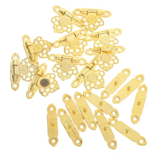 Angoily 10 Stück Teiliges Antike Metall-schnappverschlüsse für Holzboxen Dekorative Schrankverschlüsse mit Künstlerischem Design Einfache Montage Vielseitig Einsetzbar für Schmuckkästen Angoily 10 Stück Teiliges Antike Metall-schnappverschlüsse für Holzboxen Dekorative Schrankverschlüsse mit Künstlerischem Design Einfache Montage Vielseitig Einsetzbar für Schmuckkästen von Angoily