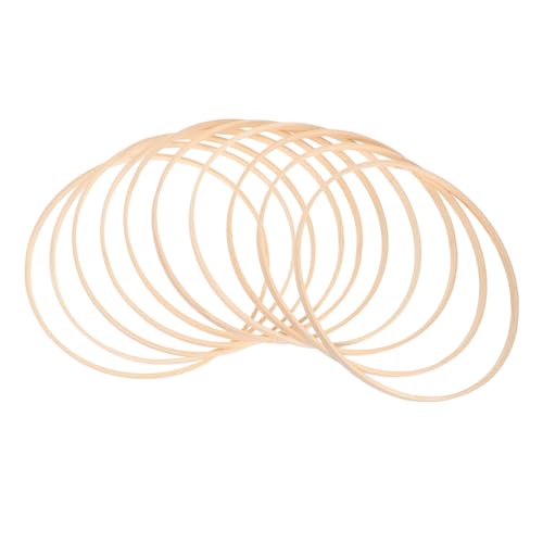 Angoily 10 Stück Teiliges Bambus Leichte Widerstandsfähige Makramee-Ringe für DIY-wanddeko Dekorative Hängekränze Natürliche Bastelmaterialien für Vielseitige Handwerkskunst Angoily 10 Stück Teiliges Bambus Leichte Widerstandsfähige Makramee-Ringe für DIY-wanddeko Dekorative Hängekränze Natürliche Bastelmaterialien für Vielseitige Handwerkskunst von Angoily