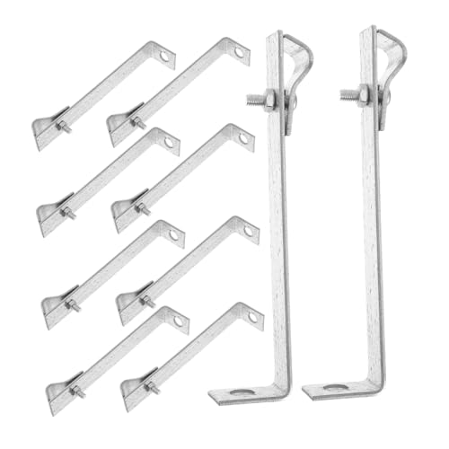 Angoily 10 Stück Teiliges Blitzschutz Erdungsklemmen aus Verzinktem mit Fischschwanz design Stabile Solarpanel Clips zur Kabelbefestigung und Schutzhalterung für Blitzschutzsysteme von Angoily