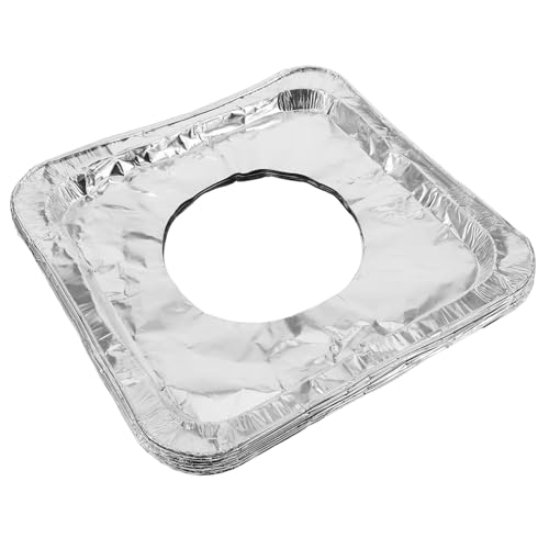 Angoily 10 Stück Teiliges Einweg Aluminiumfolie Brennerabdeckungen Quadratisch Dicker Gasherd Schutz gegen Öl und Fett Langlebige Antihaftbeschichtete Gasherd Einlagen zur Einfachen Angoily 10 Stück Teiliges Einweg Aluminiumfolie Brennerabdeckungen Quadratisch Dicker Gasherd Schutz gegen Öl und Fett Langlebige Antihaftbeschichtete Gasherd Einlagen zur Einfachen von Angoily