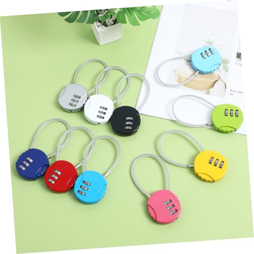 Angoily 10 Stück Teiliges Gepäckschlösser mit Zahlenkombination Kleine Stahlseil schlösser in Farben Robuste und Langlebige Kofferschlösser für Reisekoffer Einfach und Sicher für Rucksack Angoily 10 Stück Teiliges Gepäckschlösser mit Zahlenkombination Kleine Stahlseil schlösser in Farben Robuste und Langlebige Kofferschlösser für Reisekoffer Einfach und Sicher für Rucksack von Angoily