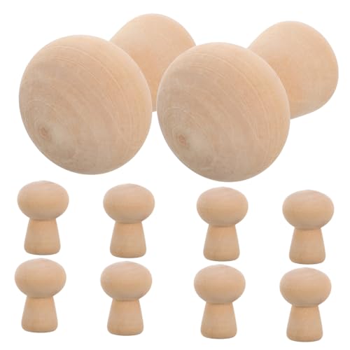 Angoily 10 Stück Teiliges Holzpilz Deko zum Selbstgestalten Naturbelassene Holzfiguren für Umweltfreundlich Handbemalbar Bastelset für Jungen und Mädchen Angoily 10 Stück Teiliges Holzpilz Deko zum Selbstgestalten Naturbelassene Holzfiguren für Umweltfreundlich Handbemalbar Bastelset für Jungen und Mädchen von Angoily