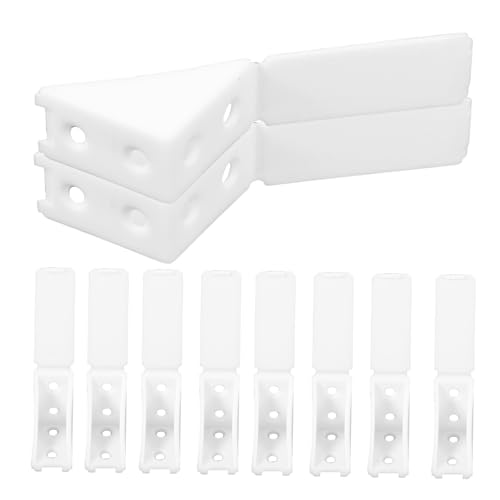 Angoily 10 Stück Teiliges Kunststoff Winkelverbinder für Möbel Verstärkte Eckverbindungsstücke aus Dickem Nylon Einfache Montage Stabile Verbindung für Küchen Kleiderschrank von Angoily