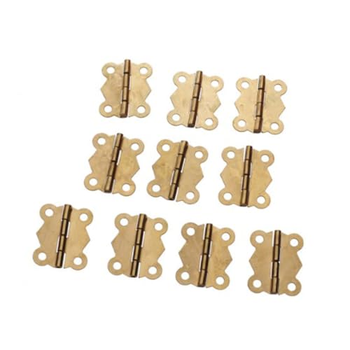 Angoily 10 Stück Teiliges Mini Eisenscharnier aus Langlebigem Eisen Gelb Verzinkt für Schmuckkästen Modellbau Aufbewahrungsboxen und Möbelreparaturen Kompakt und Vielseitig Einsetzbar Angoily 10 Stück Teiliges Mini Eisenscharnier aus Langlebigem Eisen Gelb Verzinkt für Schmuckkästen Modellbau Aufbewahrungsboxen und Möbelreparaturen Kompakt und Vielseitig Einsetzbar von Angoily