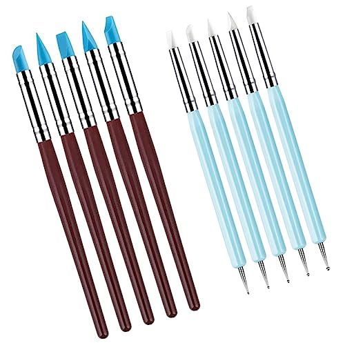 Angoily 10 Stück Teiliges Professioneller Tonwerkzeuge für Modellierung und Gestaltung für Kunsthandwerk Schnitzen Formen und Dekorieren von Keramiken Angoily 10 Stück Teiliges Professioneller Tonwerkzeuge für Modellierung und Gestaltung für Kunsthandwerk Schnitzen Formen und Dekorieren von Keramiken von Angoily