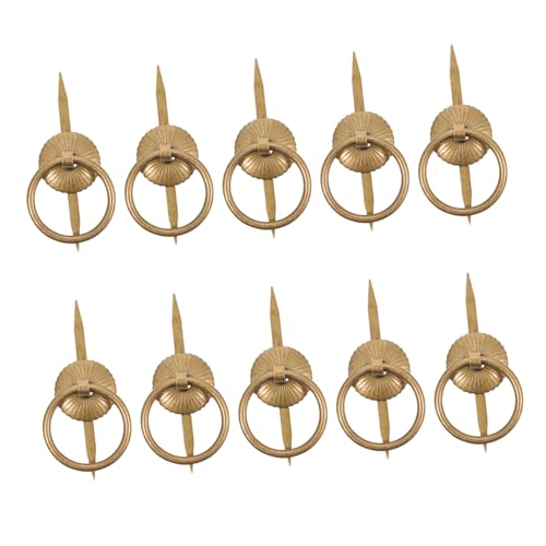 Angoily 10 Stück Teiliges Runder Kabinettgriffe aus Robustem Material Rostbeständig Einfache Montage für Schrank Küchenschubladen Stabile und Langlebige Möbelknöpfe im Geschenkbox design von Angoily