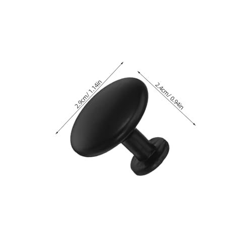 Angoily 10 Stück Teiliges Schwarze Single-hole Schubladengriffe Runde Möbelknöpfe mit Glattem Griff Kratzfeste Küchenschrank Badmöbelgriffe Vielseitig für Kommode Kleiderschrank Schubladen Angoily 10 Stück Teiliges Schwarze Single-hole Schubladengriffe Runde Möbelknöpfe mit Glattem Griff Kratzfeste Küchenschrank Badmöbelgriffe Vielseitig für Kommode Kleiderschrank Schubladen von Angoily