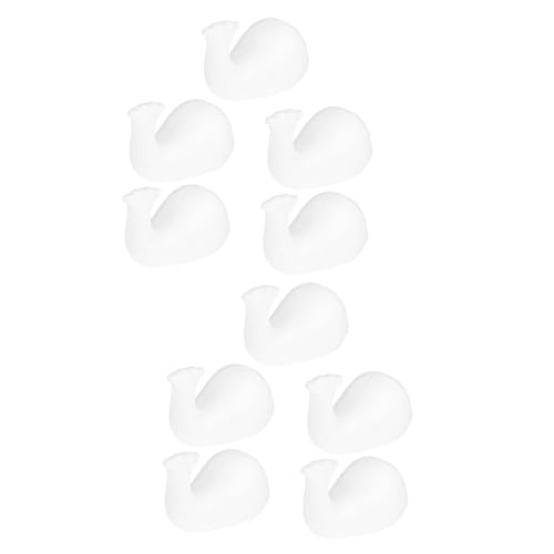 Angoily 10 Stück Teiliges Styropor Wal Ornament DIY Bastelset für Unbemalt Sichere Schaumstofffiguren für Dekoration und Basteln von Angoily