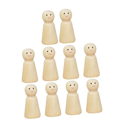 Angoily 10 Stück Teiliges Unbemalte Holzfiguren zum Bemalen und Basteln Kreative DIY Holzpuppen für Familienaktivitäten und Erwachsene für Dekoration und Kunstprojekte Angoily 10 Stück Teiliges Unbemalte Holzfiguren zum Bemalen und Basteln Kreative DIY Holzpuppen für Familienaktivitäten und Erwachsene für Dekoration und Kunstprojekte von Angoily
