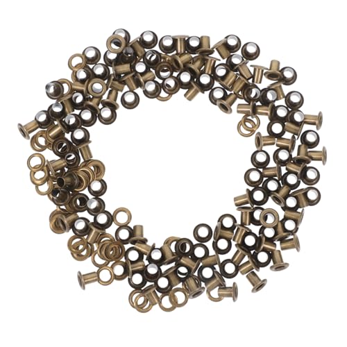 Angoily 100 Sätze Teiliges Metallösen mit Unterlegscheiben Hohle Messing Nieten für Kleidung Taschen DIY Handwerk Vielseitig Einsetzbar Einfache Montage Langlebig Angoily 100 Sätze Teiliges Metallösen mit Unterlegscheiben Hohle Messing Nieten für Kleidung Taschen DIY Handwerk Vielseitig Einsetzbar Einfache Montage Langlebig von Angoily