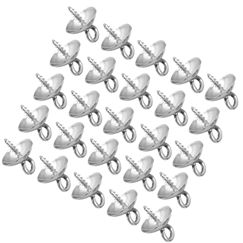 Angoily 100 Stück DIY Perlenschmuck Tabletts Sterling Herstellung Reiz runde Tabletts mit Perlenanhänger DIY-Perlentabletts für Frauen DIY Perlenlünette Silver Angoily 100 Stück DIY Perlenschmuck Tabletts Sterling Herstellung Reiz runde Tabletts mit Perlenanhänger DIY-Perlentabletts für Frauen DIY Perlenlünette Silver von Angoily