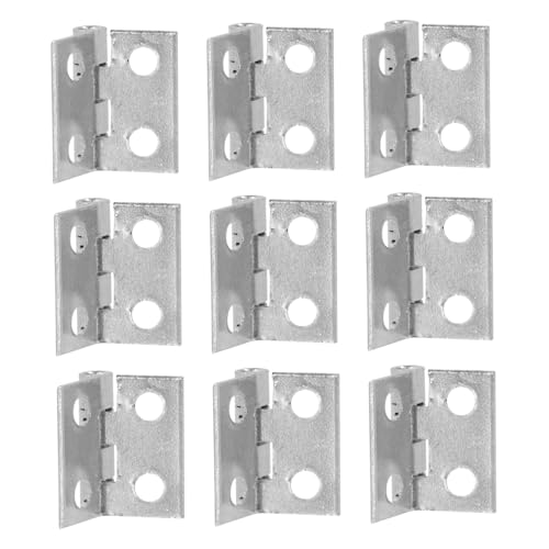 Angoily 100 Stück Mini Scharniere Silber Kupferlegierung Langlebig Rostfrei Glattes Öffnen und Schließen für Schmuck Holzkisten Einfache Montage Dekorative Box Schrankbeschläge Angoily 100 Stück Mini Scharniere Silber Kupferlegierung Langlebig Rostfrei Glattes Öffnen und Schließen für Schmuck Holzkisten Einfache Montage Dekorative Box Schrankbeschläge von Angoily