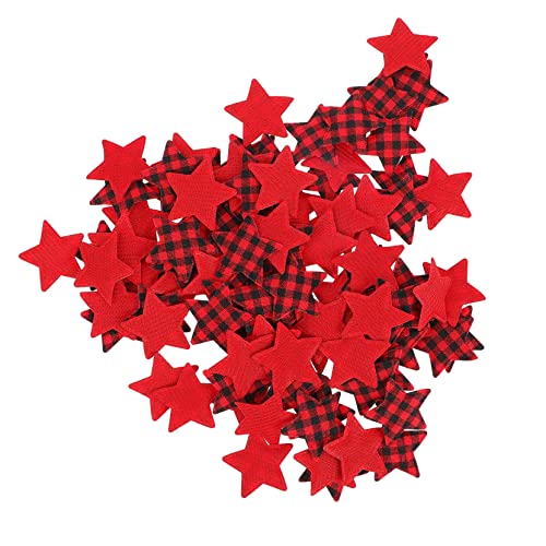 Angoily 100 Stück Plaid Fünfzackstern Ornament DIY Handwerksmaterial für Dekoration Lattice Zubehör für Weihnachten Partys und Kreative Projekte Angoily 100 Stück Plaid Fünfzackstern Ornament DIY Handwerksmaterial für Dekoration Lattice Zubehör für Weihnachten Partys und Kreative Projekte von Angoily