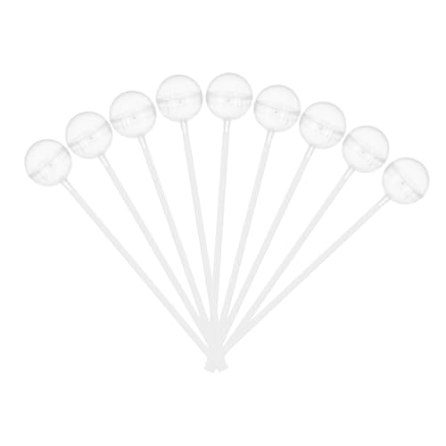 Angoily 100 Stück Schokoladenfixes Tablett Runden Merci Polycarbonat Blumendekor Hochzeitsdekorationen Riese Künstlich Schokoladenhalter Kugelstrauß Stand Ball Braut Transparent Plastik von Angoily