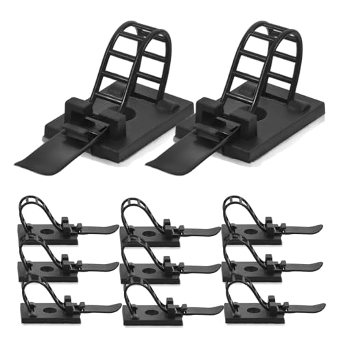 Angoily 100 Stück Verstellbare Kabelbinder aus Nylon Wiederverwendbare Kabelorganizer für Büro und Zuhause Robuste Kabelhalter für Kabelmanagement und Schreibtisch kabelablage Schwarz Angoily 100 Stück Verstellbare Kabelbinder aus Nylon Wiederverwendbare Kabelorganizer für Büro und Zuhause Robuste Kabelhalter für Kabelmanagement und Schreibtisch kabelablage Schwarz von Angoily