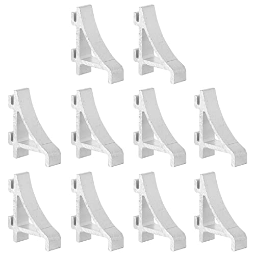 Angoily 10Pcs Gefrierfach Clip Kühlschrank Kühler Unterstützung Ersatz Schnallen Clips Metall Haken Klammer Clip für Kühlschrank Küche Silber S von Angoily