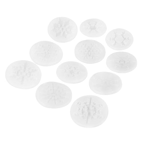 Angoily 11 Stück Teiliges Silikonform Schneeflocken für DIY Schmuck und Anhängerherstellung Flexible Epoxidharz Gießformen Wiederverwendbar Einfach zu Reinigen Weihnachtsdeko Zubehör von Angoily