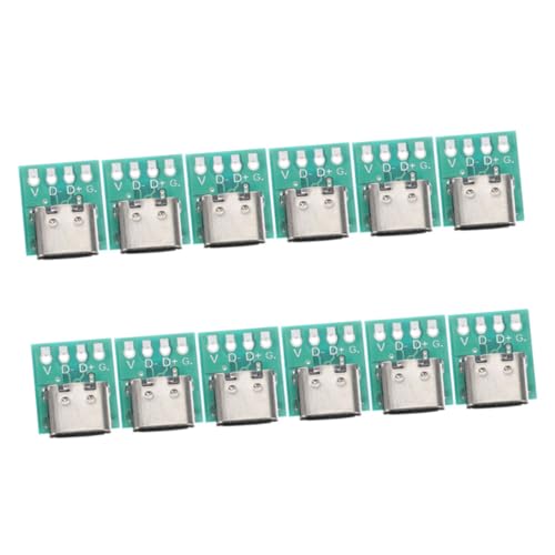 Angoily 12 Stück Steckdosen typ c Kabel c Ladekabel Schnellladung Hub -C zu Lüfter-Splitter -Anschlüsse Typ-C-Board weiblich -Konverterplatine -C-Anschlussplatine Zinklegierung Angoily 12 Stück Steckdosen typ c Kabel c Ladekabel Schnellladung Hub -C zu Lüfter-Splitter -Anschlüsse Typ-C-Board weiblich -Konverterplatine -C-Anschlussplatine Zinklegierung von Angoily