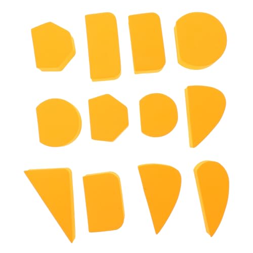 Angoily 12 Stück Tasse Griffform Henkelformen für Keramikbecher Teebecher-Griffform Töpferzubehör Keramik -Becher -Formen Formular handhaben kleine Griffform Eva Yellow von Angoily